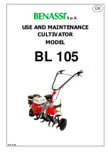 Предварительный просмотр 1 страницы Benassi BL 105 Use And Maintenance