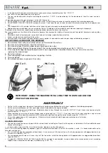 Preview for 6 page of Benassi BL 105 Use And Maintenance