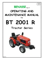 Benassi BT 2001 R Operating And Maintenance preview