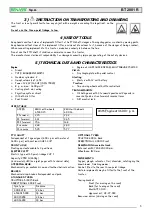 Preview for 5 page of Benassi BT 2001 R Operating And Maintenance