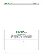 Preview for 8 page of Benassi F 1900 B Operation And Maintenance Manual