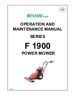 Предварительный просмотр 1 страницы Benassi F 1900 series Operation Manual