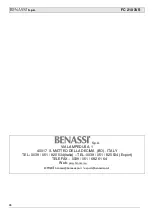 Preview for 11 page of Benassi FC 210 3VS Use And Maintenance