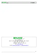 Preview for 27 page of Benassi FT 530 E Use And Maintenance