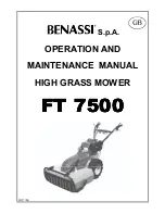 Benassi ft 7500 Operation & Maintenance Manual preview