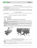 Preview for 8 page of Benassi MC 2300 REVERSO Instruction And Maintenance Manual