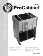 Предварительный просмотр 1 страницы Bench Dog Tools ProCabinet 40-110 Instructions Manual