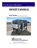 BENCH INDUSTRIES 35472-2A Owner'S Manual предпросмотр