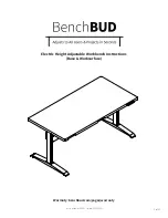 Предварительный просмотр 1 страницы BenchBUD Electric Height Adjustable Workbench Instructions Manual