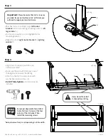 Предварительный просмотр 5 страницы BenchBUD Electric Height Adjustable Workbench Instructions Manual