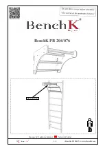 BenchK PB 204/076 Assembly Instructions Manual предпросмотр