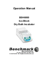 Предварительный просмотр 1 страницы Benchmark BSH6000 Operation Manual