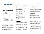 Предварительный просмотр 1 страницы Benchmark Micro Bead Sterilizer B1201 Operation Manual