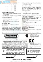 Предварительный просмотр 4 страницы Benchmark RD109 User Manual