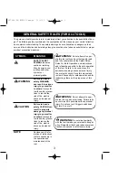 Preview for 3 page of Benchtop BENCHTOP 607691-00 Owner'S Manual