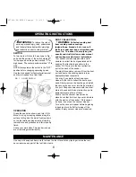 Preview for 8 page of Benchtop BENCHTOP 607691-00 Owner'S Manual