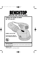 Preview for 11 page of Benchtop BENCHTOP 607691-00 Owner'S Manual