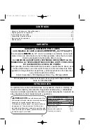 Preview for 12 page of Benchtop BENCHTOP 607691-00 Owner'S Manual