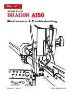 Bend-Tech DRAGON A150 Maintenance & Troubleshooting preview