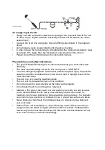 Предварительный просмотр 5 страницы BENDEL TORNADOR FOAM Z-011S Instruction Manual