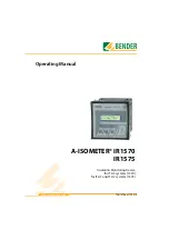 Bender A-ISOMETER IR1570 Series Operating Manual preview