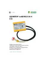 Предварительный просмотр 1 страницы Bender B91016330 Manual