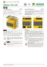 Bender EDS440-L-CN Quick Start Manual preview