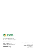 Preview for 2 page of Bender FTC470XMB Operating Manual