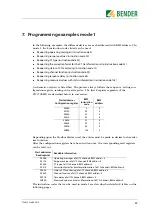 Preview for 67 page of Bender FTC470XMB Operating Manual