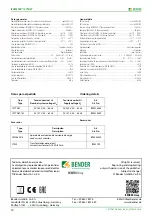 Предварительный просмотр 12 страницы Bender ISOMETER 107TD47 Manual