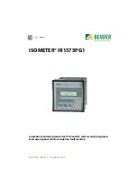 Предварительный просмотр 1 страницы Bender ISOMETER IR1575PG1 Manual