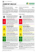 Preview for 1 page of Bender ISOMETER IR420-D4 Manual