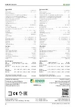 Preview for 8 page of Bender ISOMETER IR420-D4 Manual