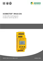 Предварительный просмотр 1 страницы Bender ISOMETER IR420-D6 Manual