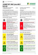 Preview for 1 page of Bender ISOMETER IR427 Manual