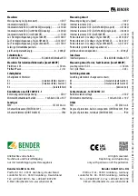 Предварительный просмотр 8 страницы Bender ISOMETER iso 1685D 25 Series Quick Start Manual