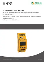 Bender ISOMETER isoCHA425 Manual предпросмотр