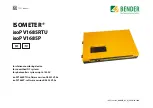 Bender ISOMETER isoPV1685RTU Manual preview