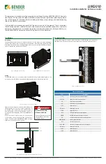 Bender LIM2010 Installation Bulletin / Reference Manual preview