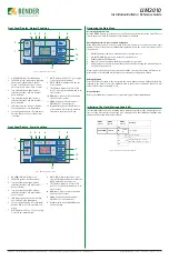 Preview for 2 page of Bender LIM2010 Installation Bulletin / Reference Manual