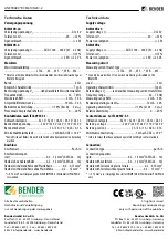 Preview for 4 page of Bender LINETRAXX RCM410R-2 Quick Start Manual