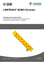 Bender LINETRAXX RCMS150 Manual preview