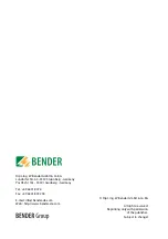 Предварительный просмотр 2 страницы Bender MEDICS UMC107E Series Operating Manual