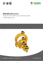 Preview for 1 page of Bender MRCDB300 Series Quick Start Manual