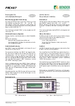 Bender PRC487 Manual preview