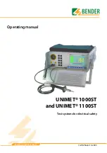 Preview for 1 page of Bender UNIMET 1000ST Operating Manual