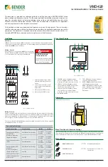 Bender VMD420 Installation Bulletin And Reference Manual preview