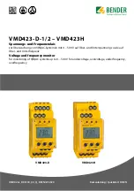 Bender VMD423-D-1 Manual preview