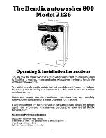 Предварительный просмотр 1 страницы BENDIX 7126 Operating & Installation Instructions Manual