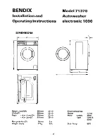 Preview for 4 page of BENDIX 71378 Operating And Installation Instructions